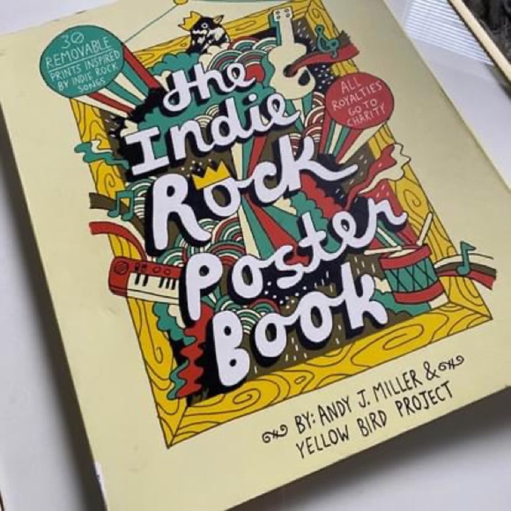 💛indie rock poster book 30 full color pages 11x17